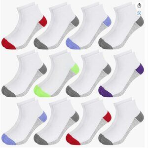 NWOT! 12 Pairs of 12-16 Years Low Cut Athletic Socks